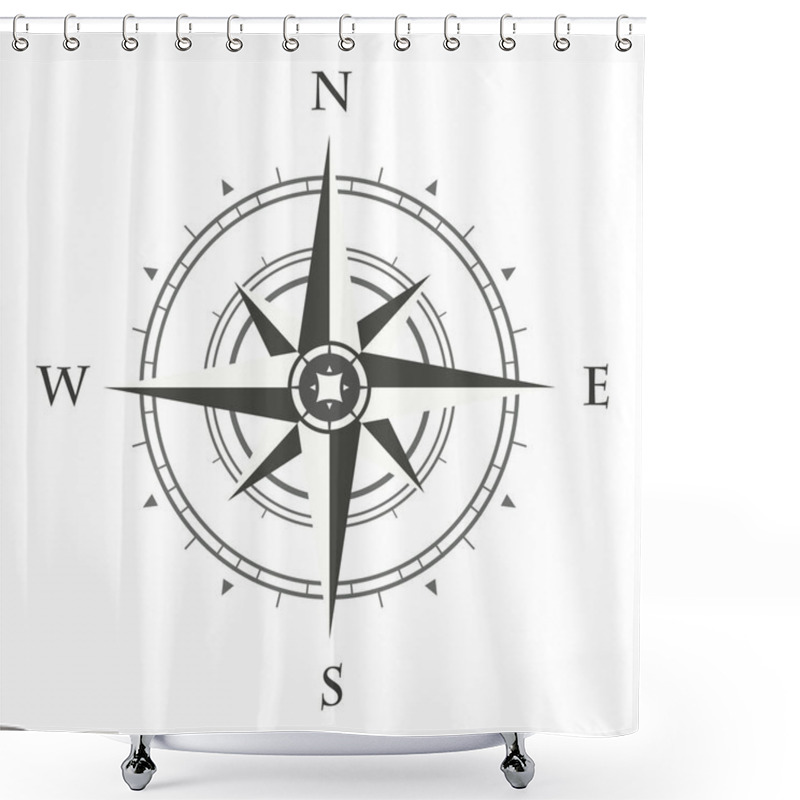 Personality  Compass Shower Curtains