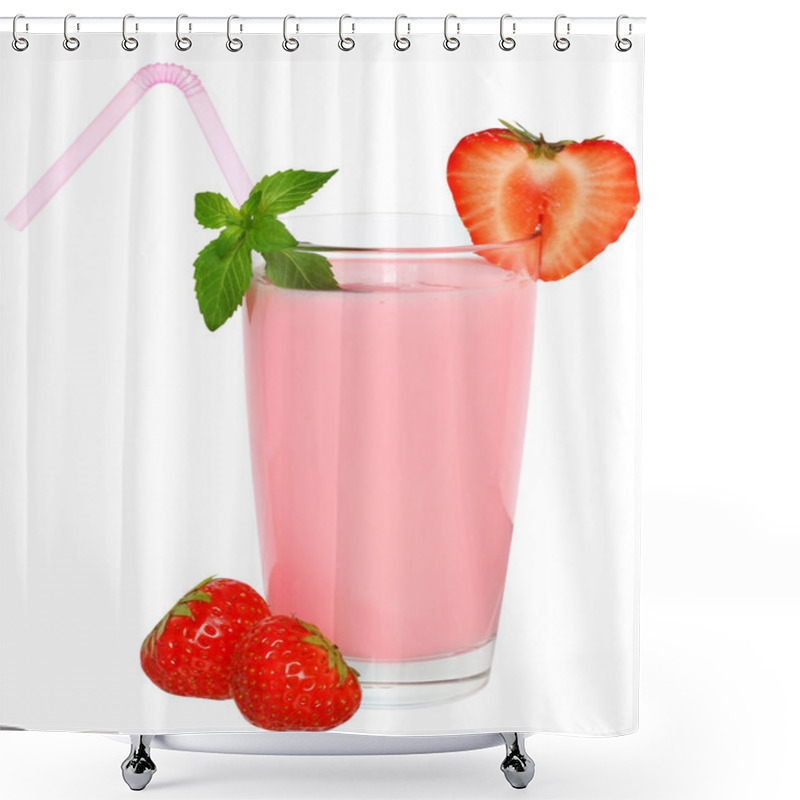 Personality  Fruit Smoothie Isolated Shower Curtains