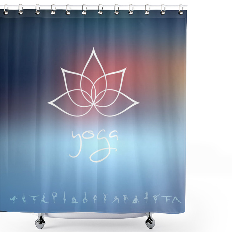 Personality  Logo For A Yoga Studio Shower Curtains