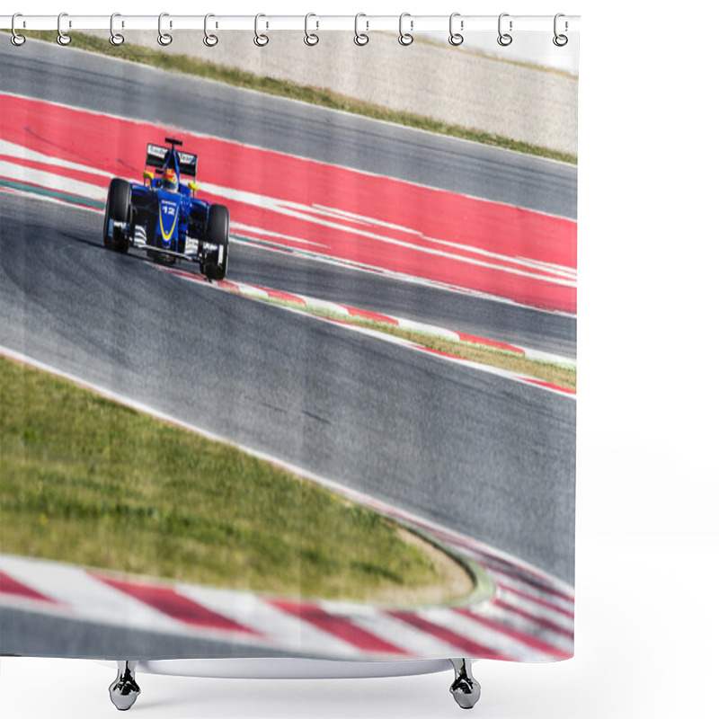 Personality  FELIPE NASR (SAUBER) - F1 TESTING Shower Curtains