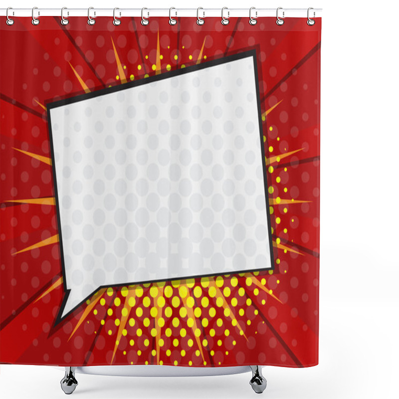 Personality  Comic Book Speech Bubble,Pop Art Cartoon Shower Curtains