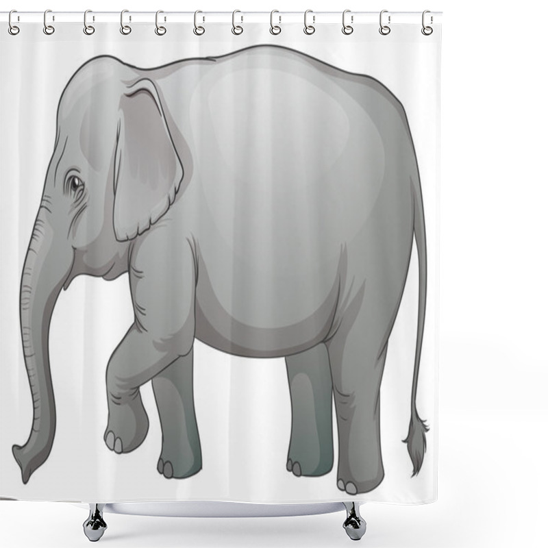 Personality  Asian Elephant Shower Curtains