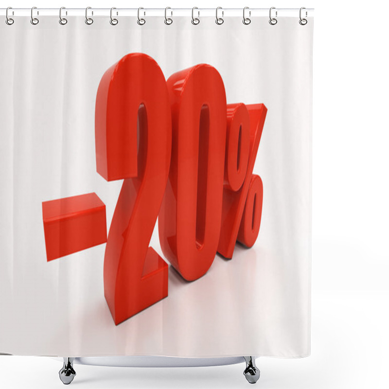 Personality  3D 20 Percent Shower Curtains