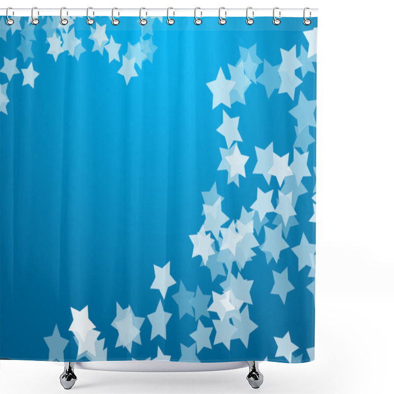 Personality  Creative Stars Glitters Shower Curtains