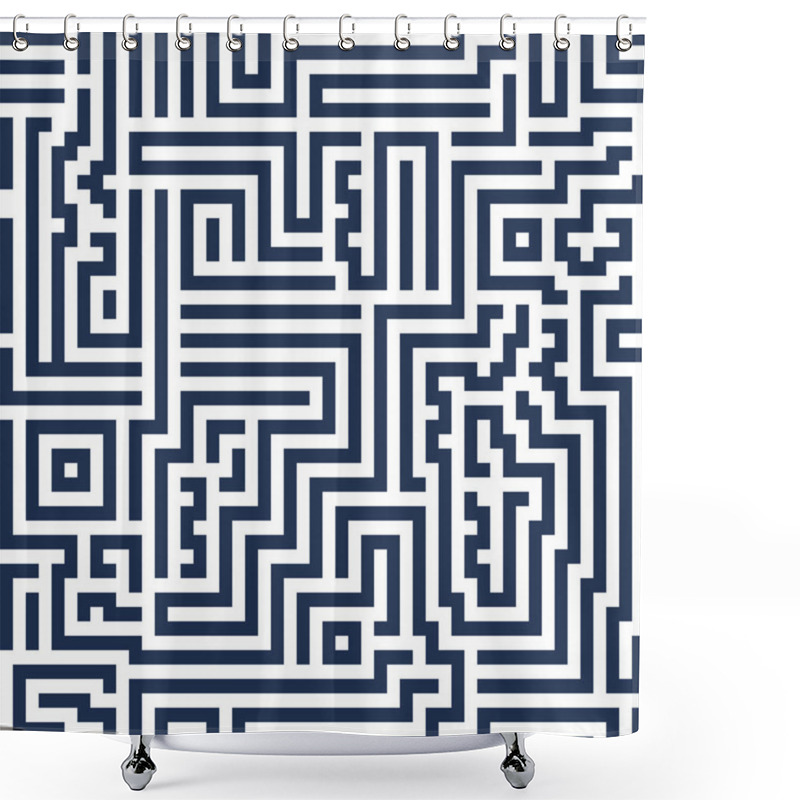 Personality  Line Maze Background  Shower Curtains