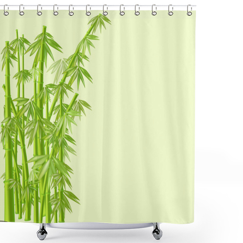 Personality  Bamboo Shower Curtains