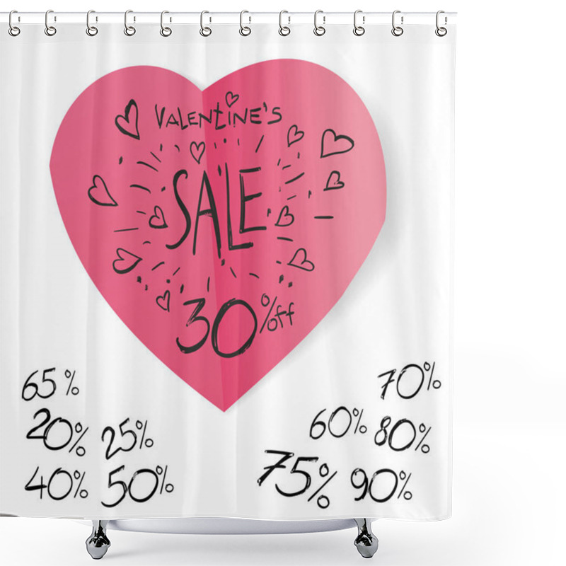 Personality  Valentine's Day Sale Shower Curtains