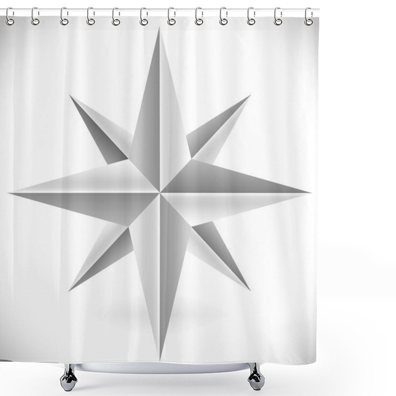 Personality  Abstract Polished, Faceted Gem Shower Curtains