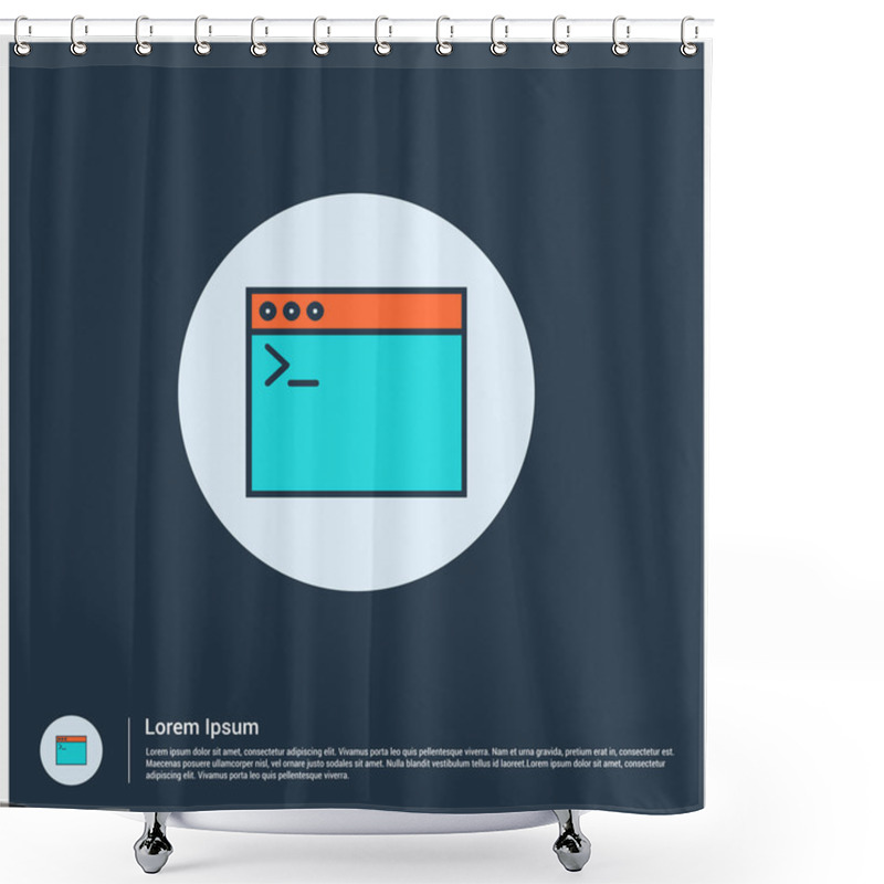 Personality  Computer Programming Code Icon Shower Curtains