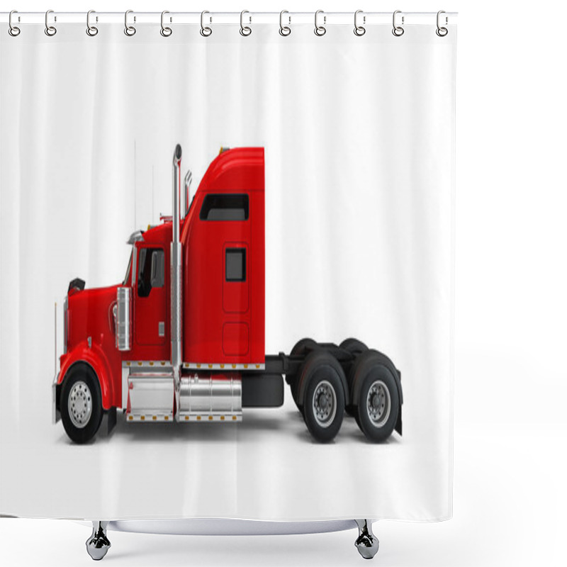 Personality  Red American Truck Shower Curtains