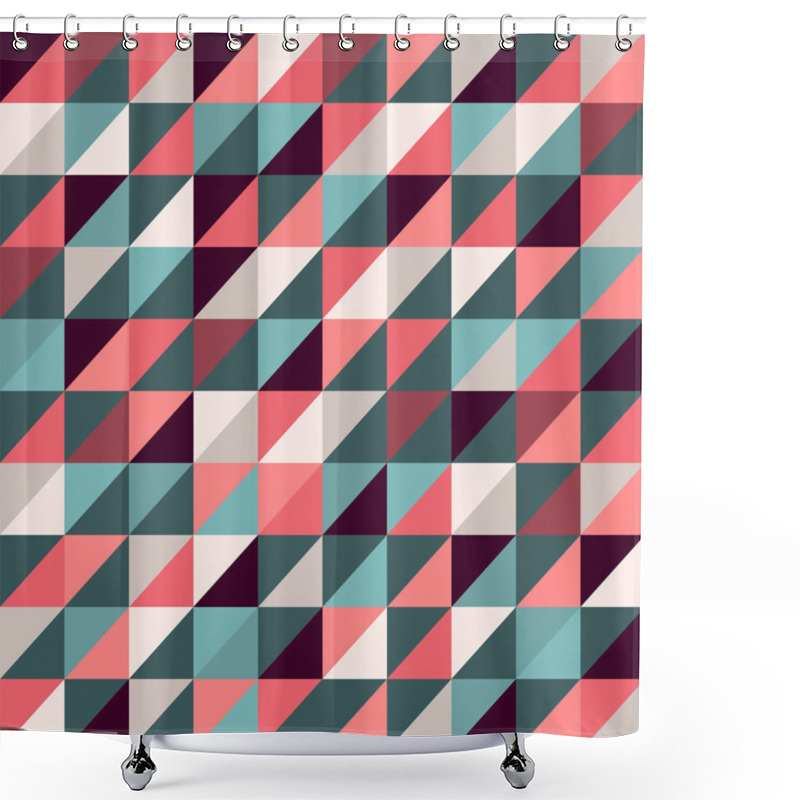 Personality  Triangles Background Shower Curtains