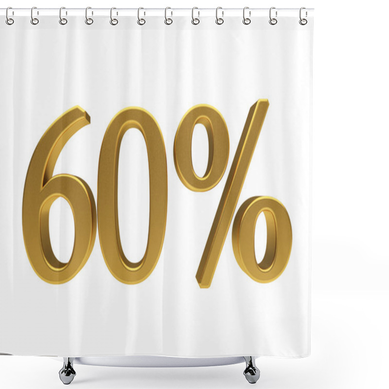 Personality  3D 60 Percent Isolated Shower Curtains