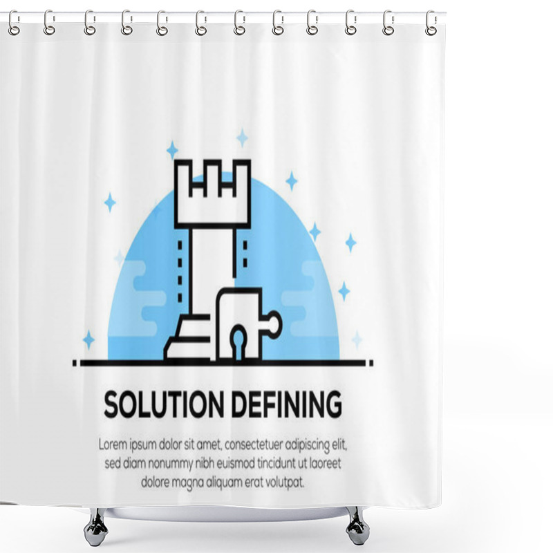 Personality  SOLUTION DEFINING ICON CONCEPT Shower Curtains