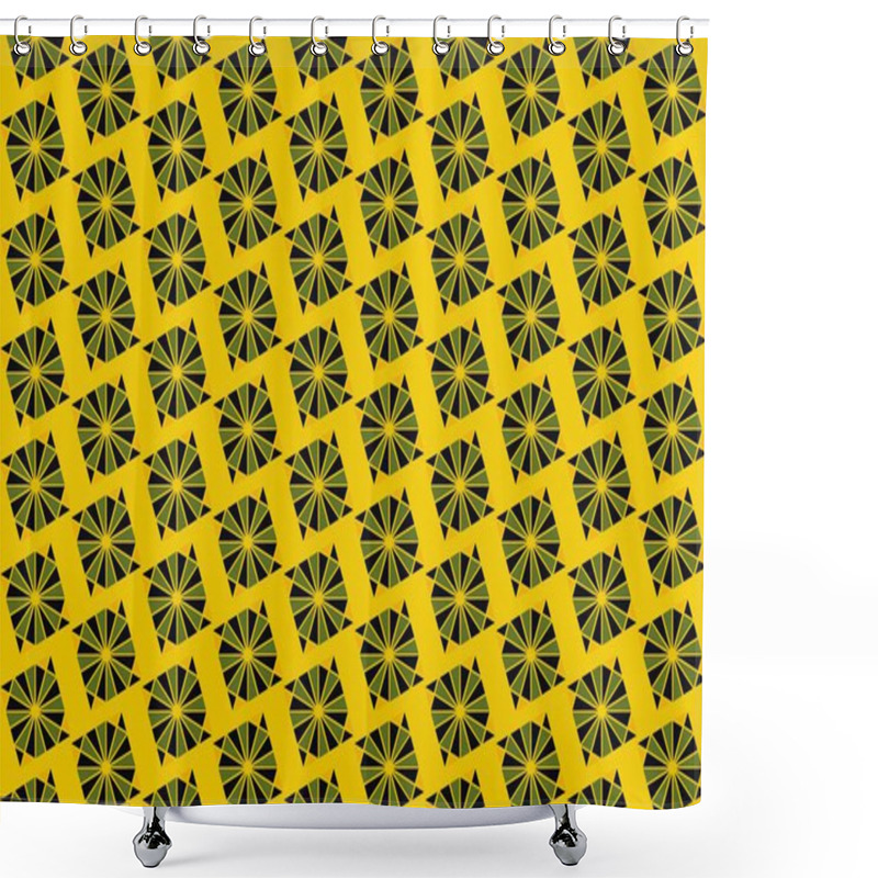 Personality  Seamless Abstract Background With Geometric Elements Shower Curtains