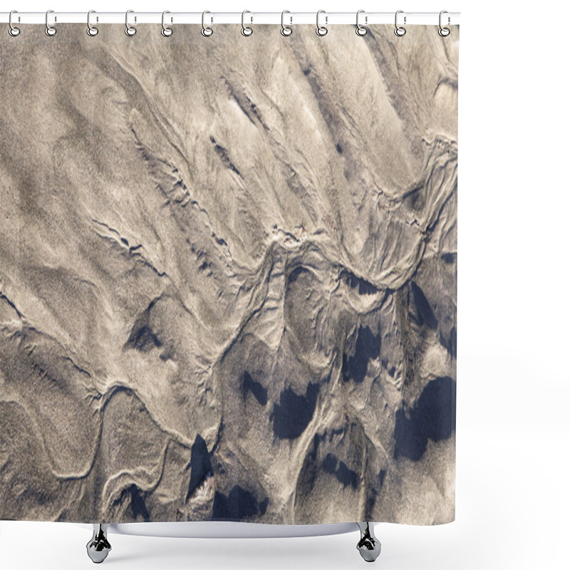 Personality  Abstract Beach Sand Shower Curtains