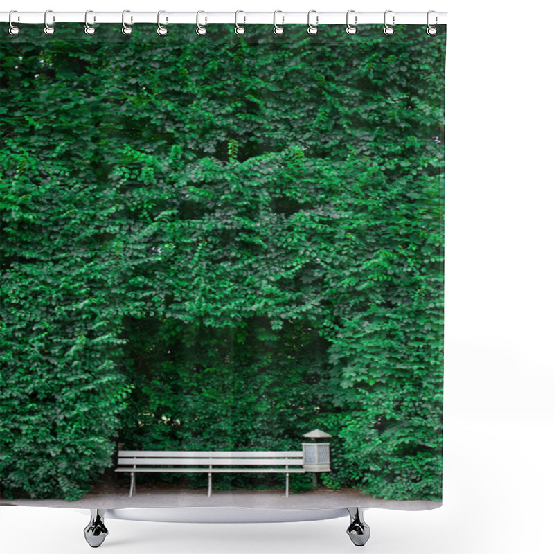 Personality  Garden Bench Shower Curtains