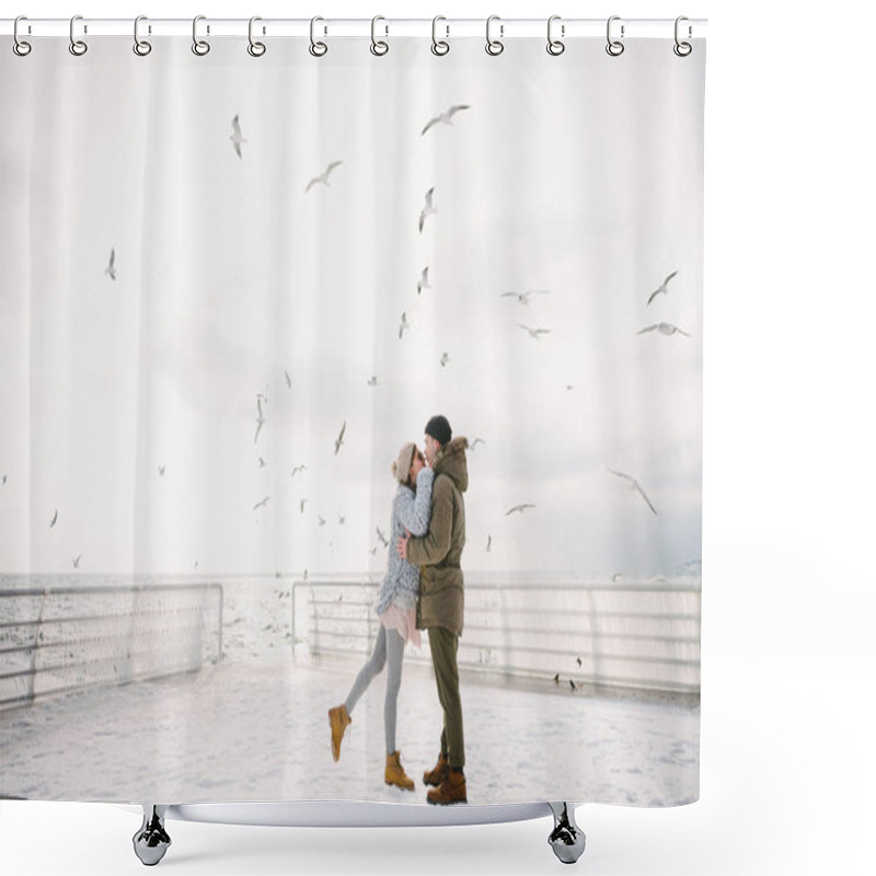 Personality  Couple Shower Curtains