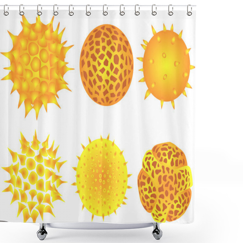 Personality  Pollen Shower Curtains