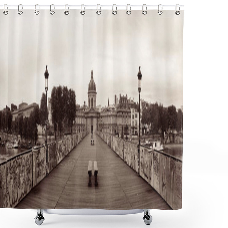 Personality  River Seine View Of Paris Shower Curtains