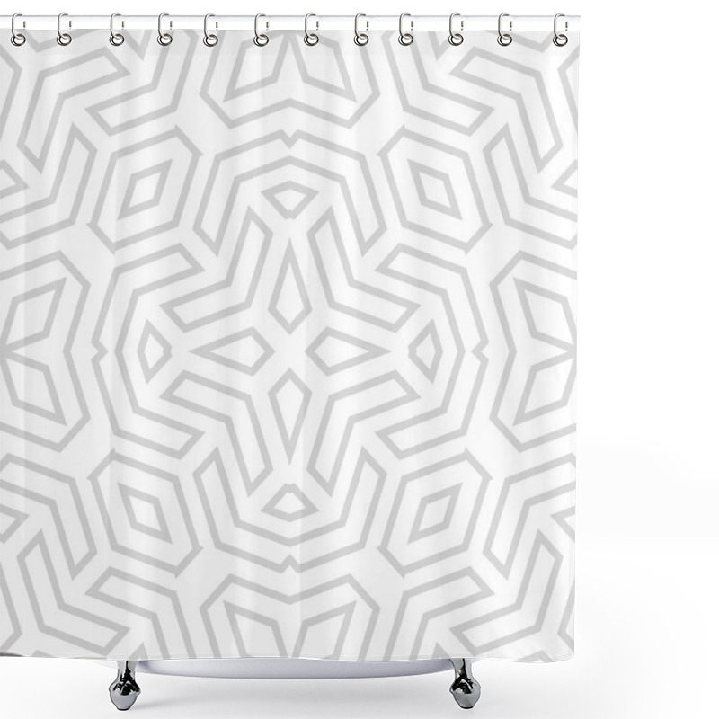 Personality  Geometric Seamless Vector Pattern Shower Curtains