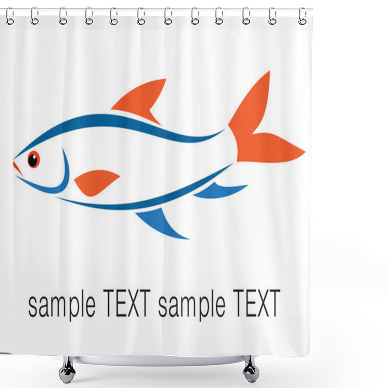 Personality  Fish Shower Curtains