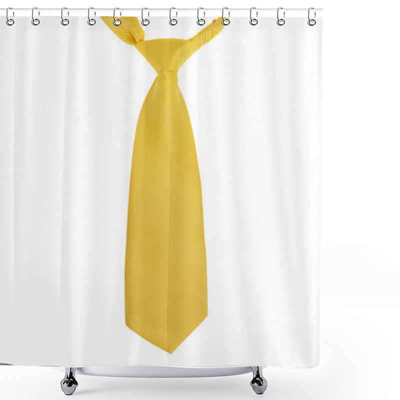 Personality  Yellow Tie Shower Curtains