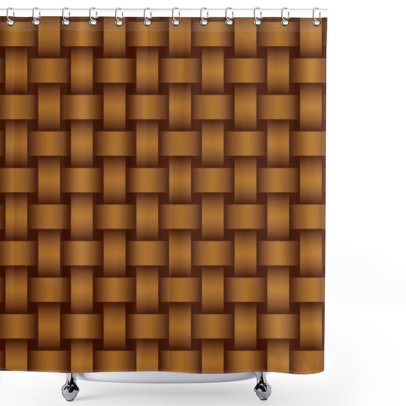 Personality  Basket Seamless Background Pattern. Shower Curtains