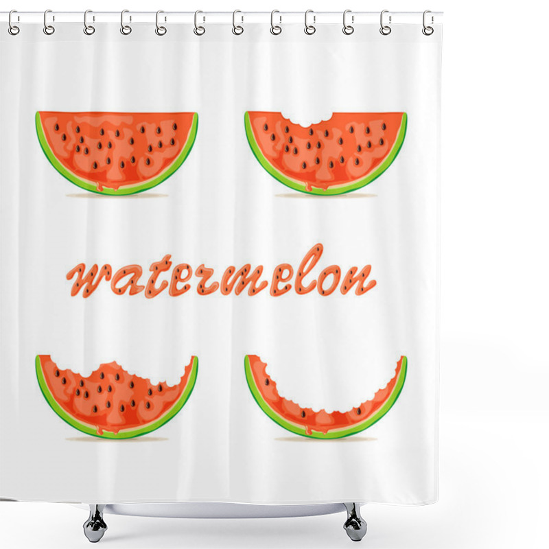 Personality  Set Of Watermelons Shower Curtains