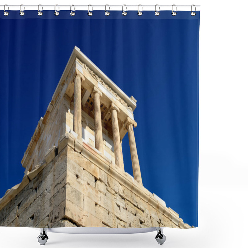 Personality  Temple Of Athena Nike In Acropolis Of Athens, Greece Shower Curtains