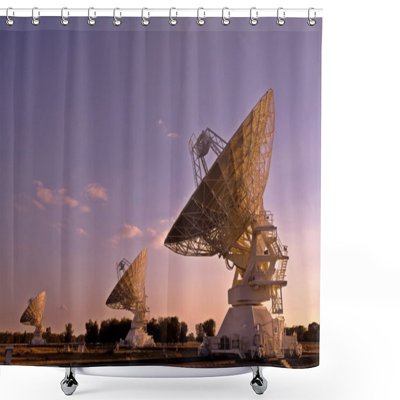 Personality  Three Compact Array Telescopes Shower Curtains