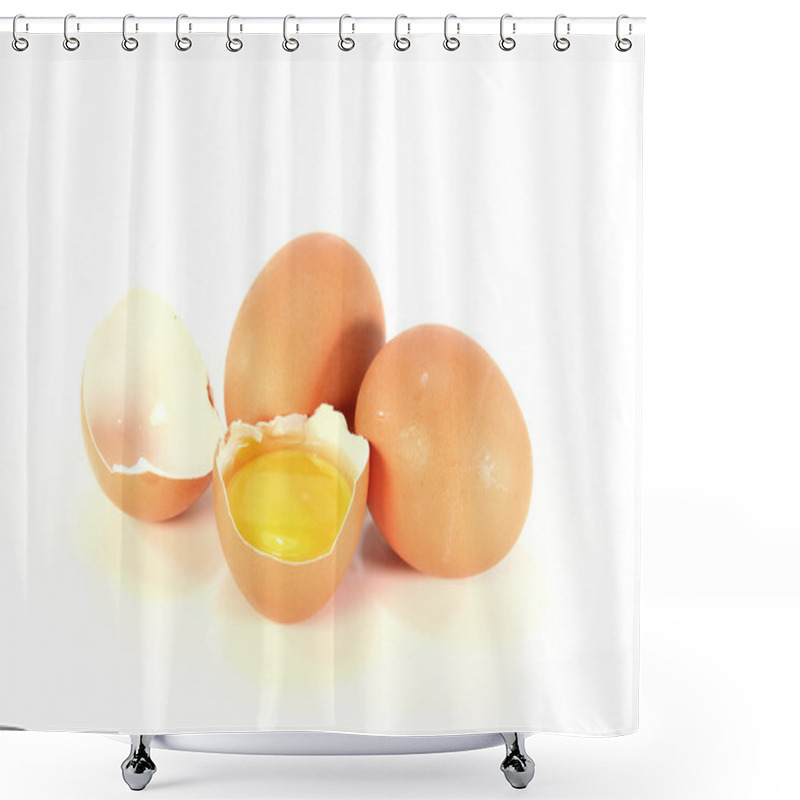 Personality  Fresh Eggs Shower Curtains