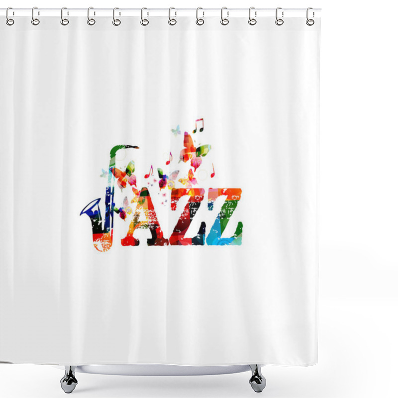 Personality  Music Instrument Background.  Shower Curtains