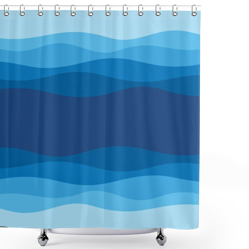 Personality  Abstract Water Wave Design Background Shower Curtains