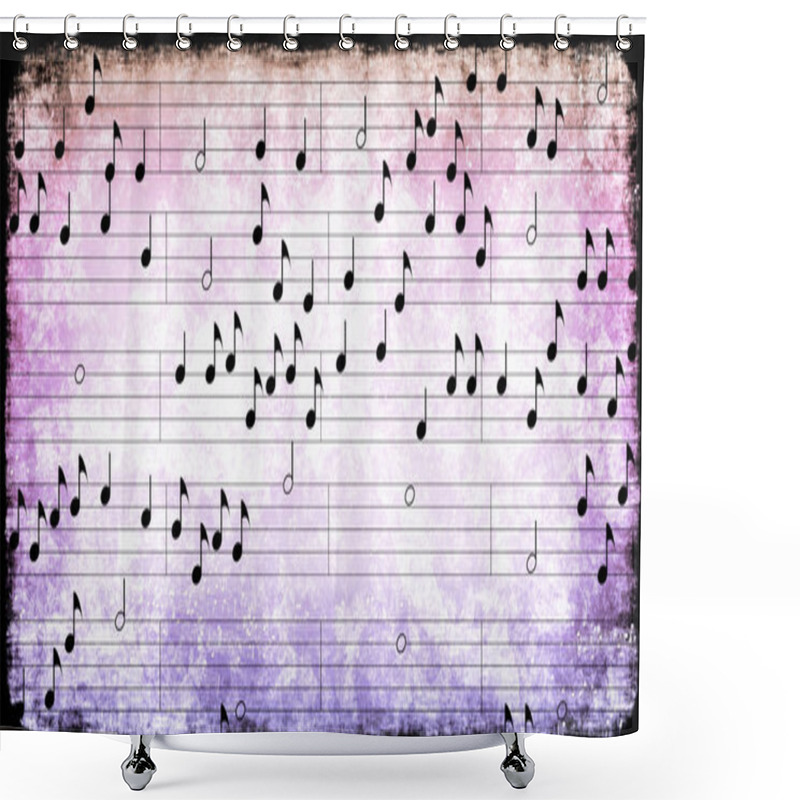 Personality  Music Background Shower Curtains