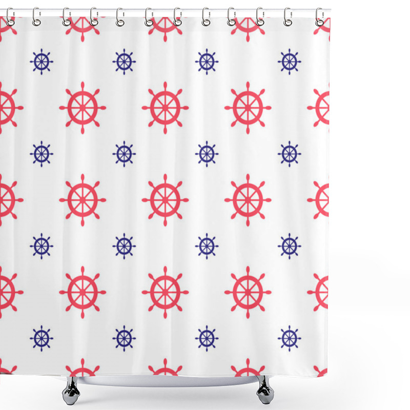 Personality  Seamless Nautical Pattern Shower Curtains