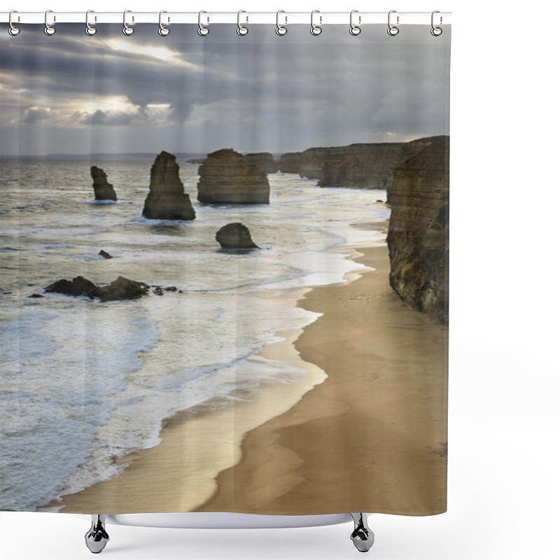 Personality  Landforms On Coastline. Shower Curtains