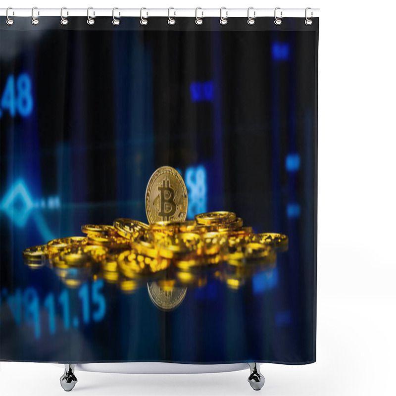 Personality  Bitcoin Crypto Money Digital Currency Shower Curtains