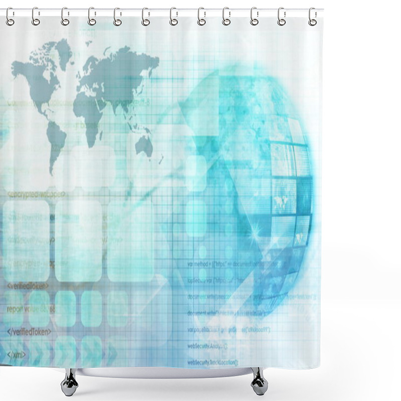 Personality  Cloud Computing Shower Curtains