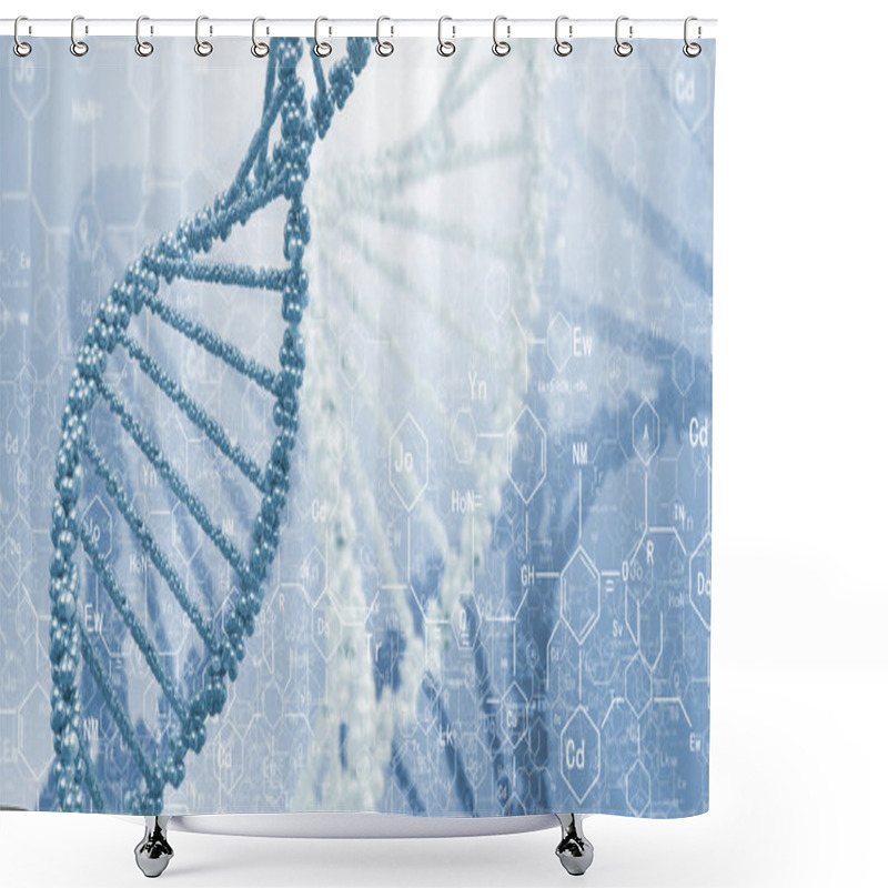 Personality  DNA Molecule Shower Curtains