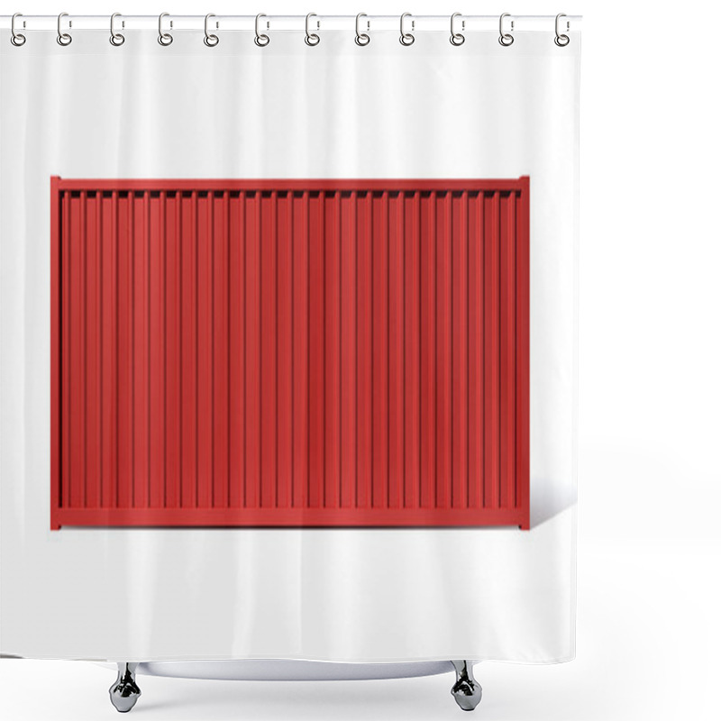 Personality  Shipping Container Red Shower Curtains