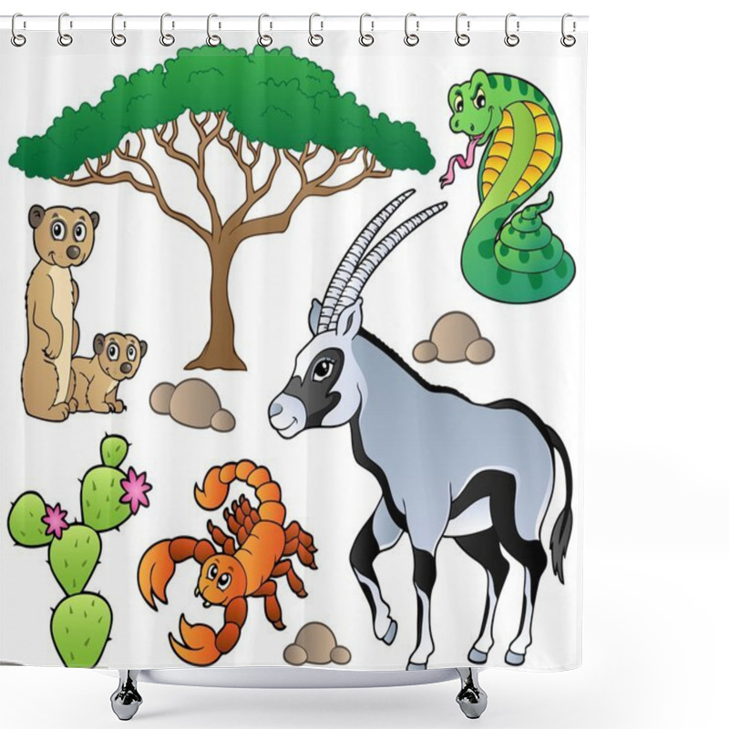 Personality  Savannah Animals Collection 1 Shower Curtains