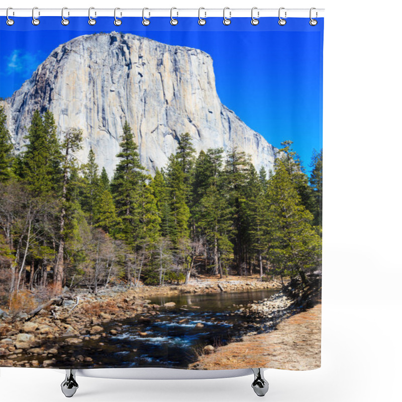 Personality  El Capitan And Merced River Shower Curtains