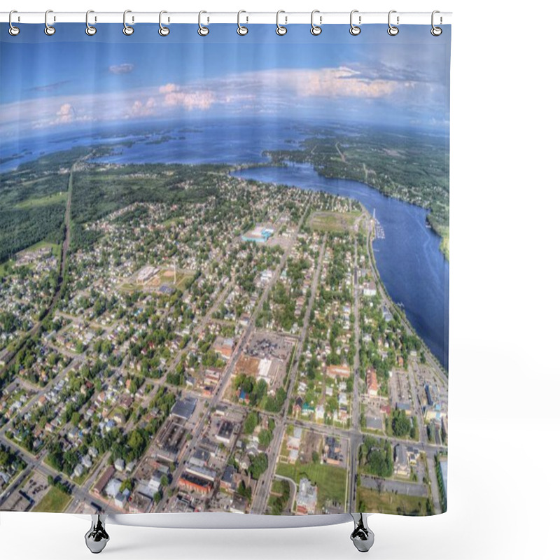 Personality  Fort Frances Is A Canadian Border Town In Northern Ontario Shower Curtains