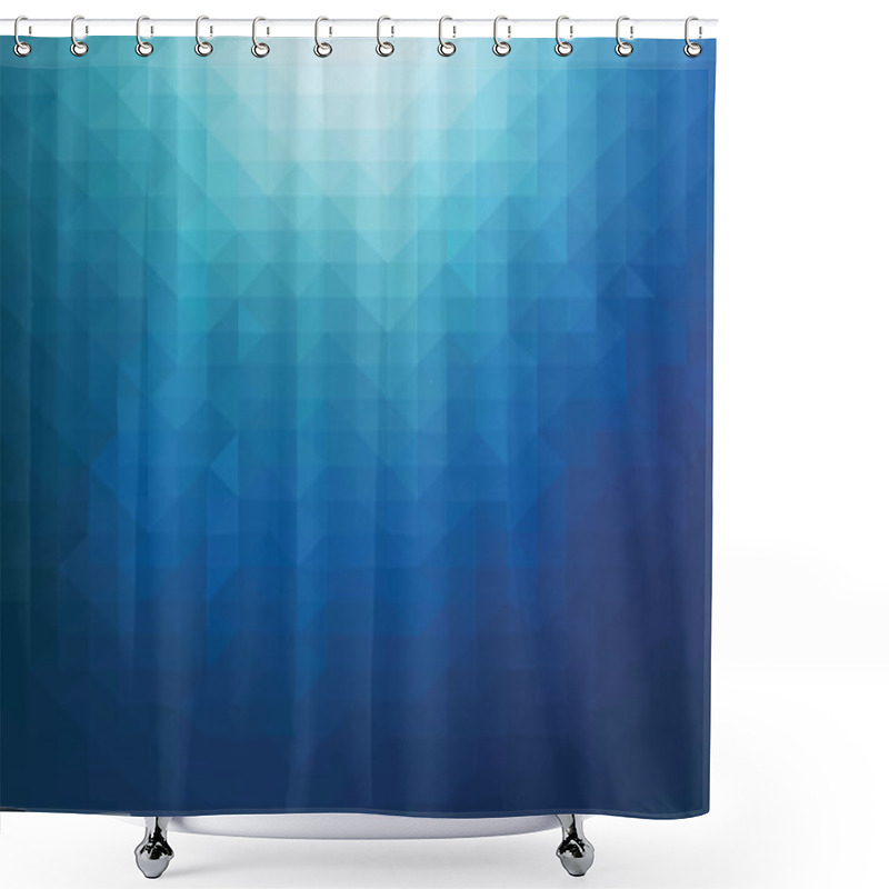 Personality  Polygon Mosaic Background, Creative Design Templates Shower Curtains