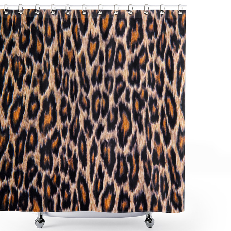 Personality  Leopard, Jaguar, Lynx Skin Background Shower Curtains