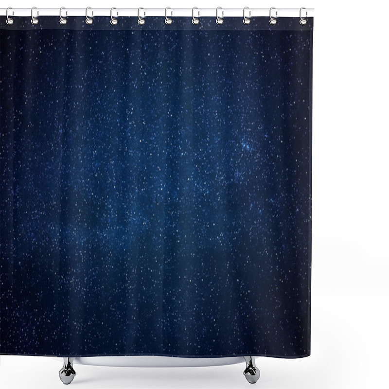 Personality  Blue Dark Night Sky With Many Stars Shower Curtains