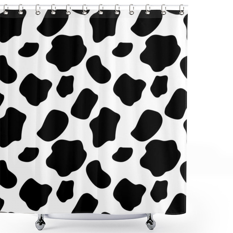 Personality  Cow Seamless Pattern Background Shower Curtains