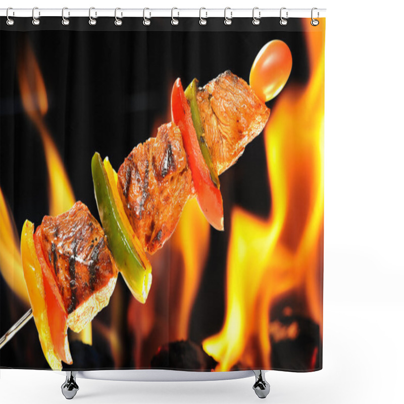 Personality  Grilled Pork Shower Curtains