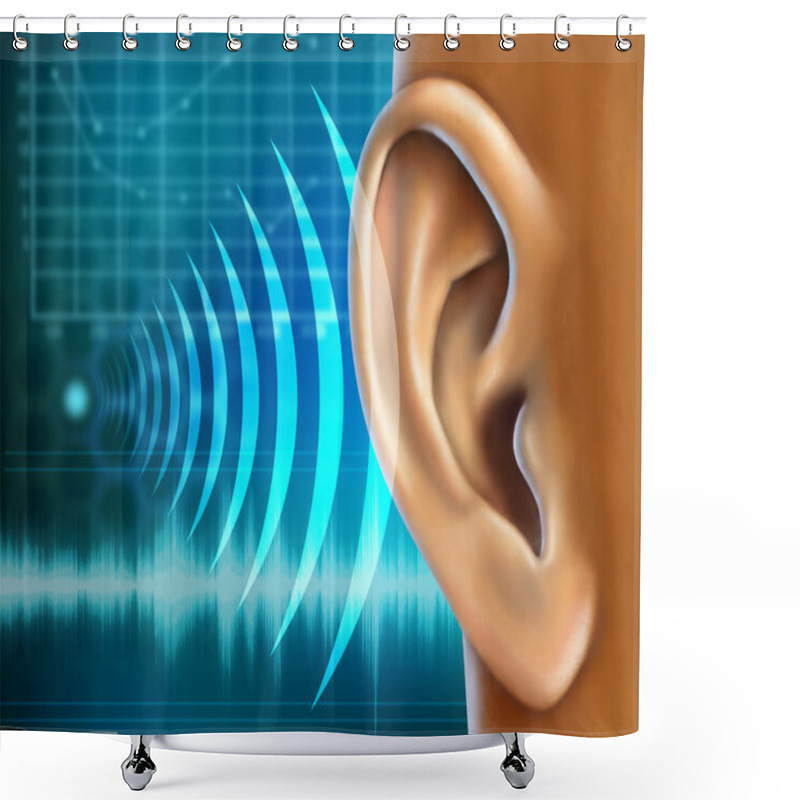 Personality  Audiometry Shower Curtains