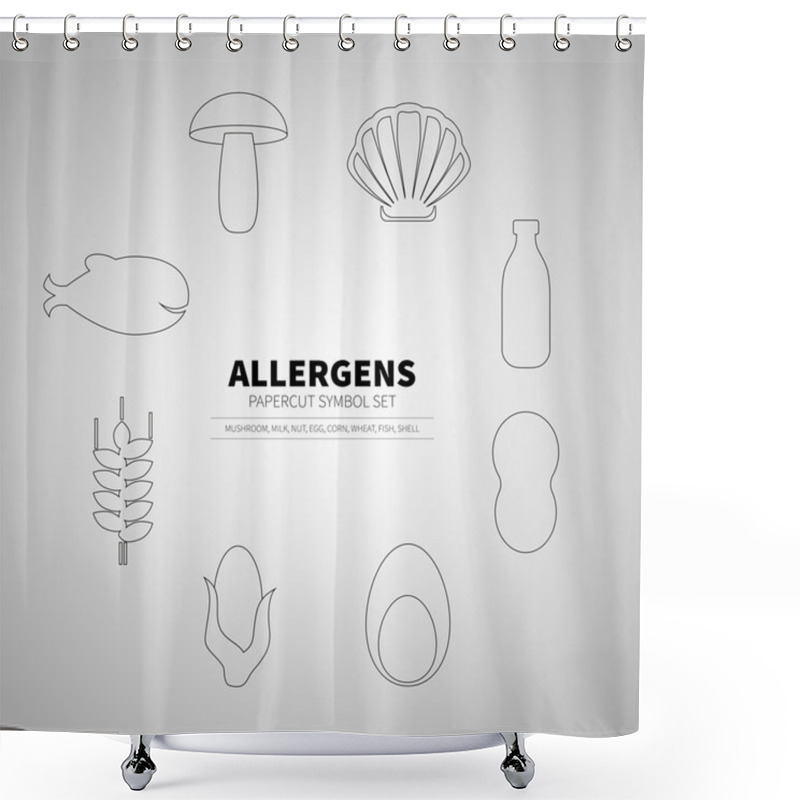 Personality  Set For Allergens Products Shower Curtains